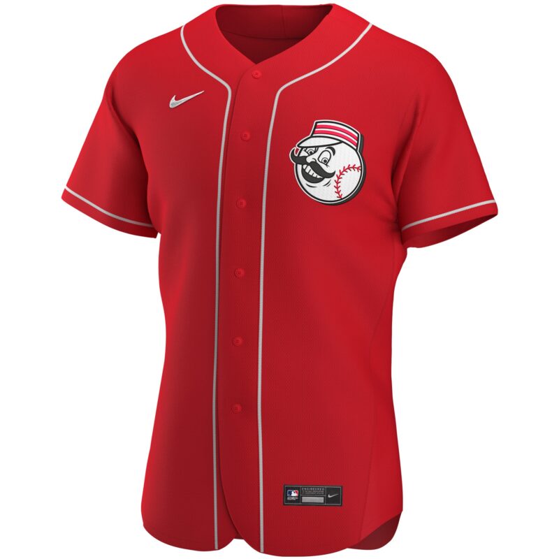 Cincinnati Reds Alternate Team Logo Jersey - Scarlet - Image 2