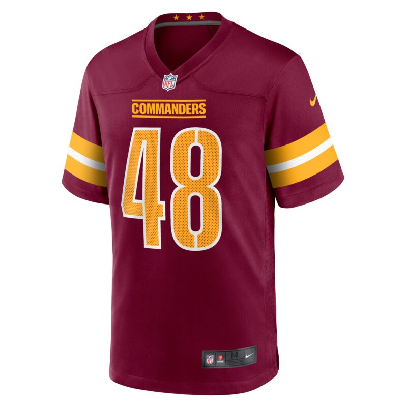 Sean Chandler Washington Commanders Game Jersey - Burgundy - Image 2