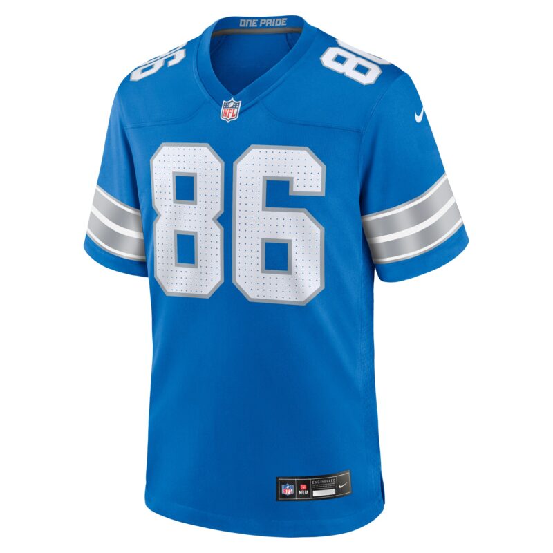 Sean McKeon Detroit Lions Game Jersey - Blue - Image 2