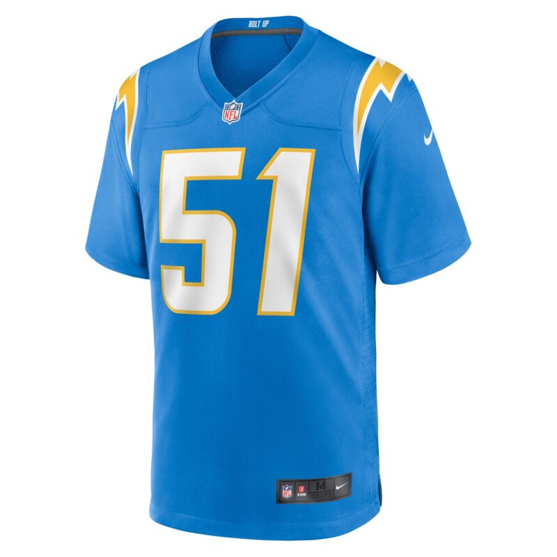 Sebastian Joseph-Day Los Angeles Chargers Game Player Jersey - Powder Blue - Image 2
