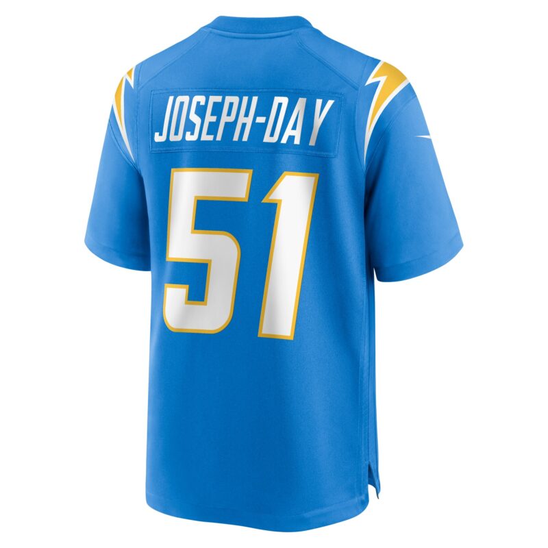 Sebastian Joseph-Day Los Angeles Chargers Game Player Jersey - Powder Blue - Image 3