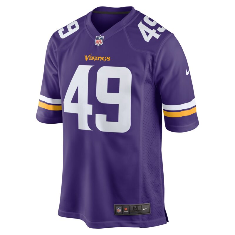 Seth Vernon Minnesota Vikings Game Jersey - Purple - Image 2