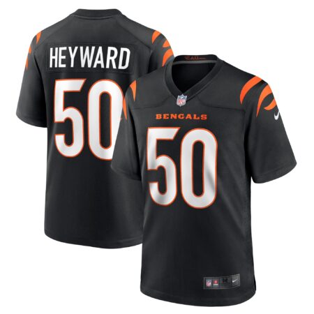 Shaka Heyward Cincinnati Bengals Team Game Jersey - Black
