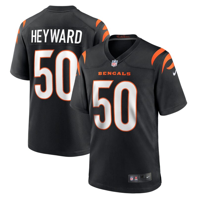 Shaka Heyward Cincinnati Bengals Team Game Jersey - Black