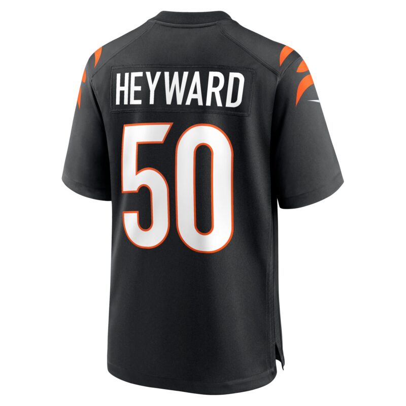Shaka Heyward Cincinnati Bengals Team Game Jersey - Black - Image 3