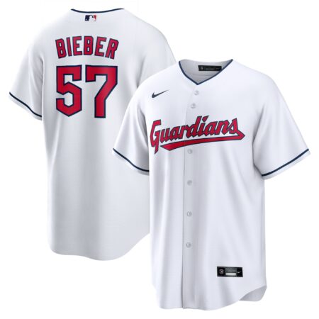 Shane Bieber Cleveland Guardians Player Jersey - White