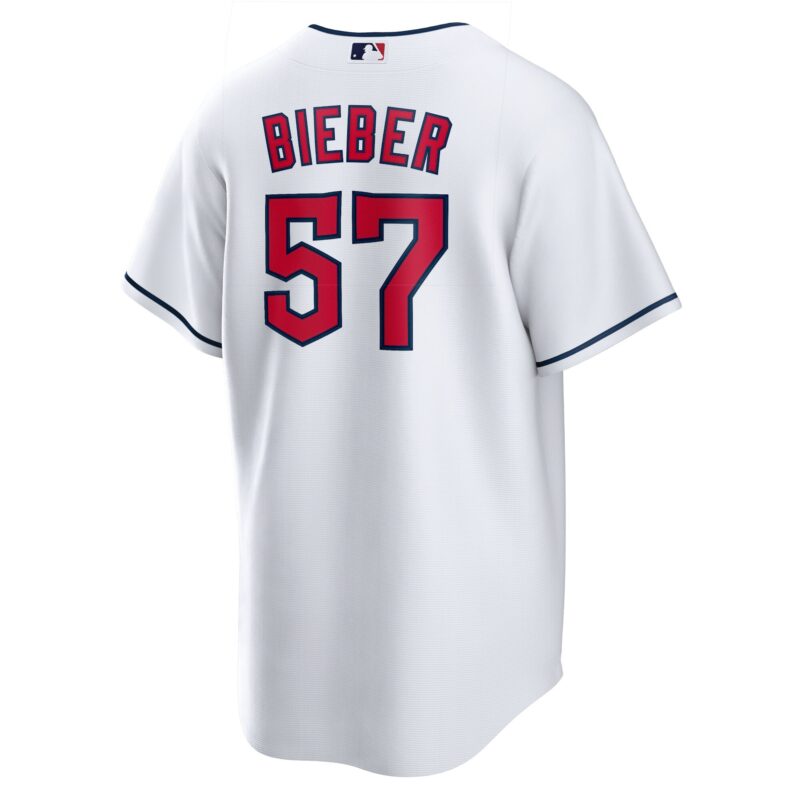 Shane Bieber Cleveland Guardians Player Jersey - White - Image 3