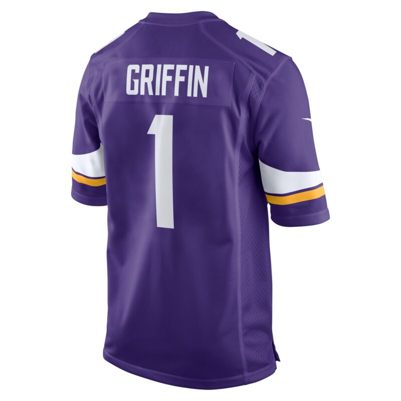 Shaquill Griffin Minnesota Vikings Team Game Jersey - Purple - Image 3