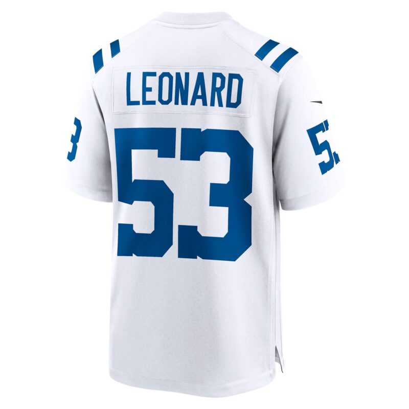 Shaquille Leonard Indianapolis Colts Player Game Jersey - White - Image 3