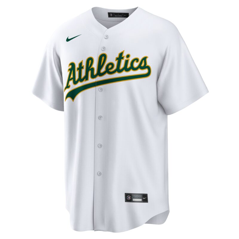 Shea Langeliers Athletics Home Jersey - White - Image 2