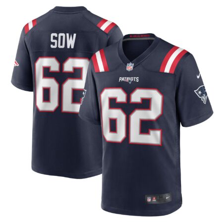 Sidy Sow New England Patriots Team Game Jersey - Navy