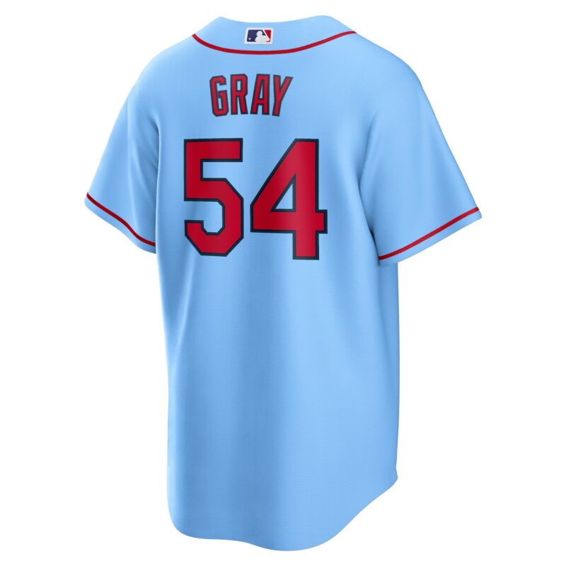 Sonny Gray St. Louis Cardinals Alternate Jersey - Light Blue - Image 3