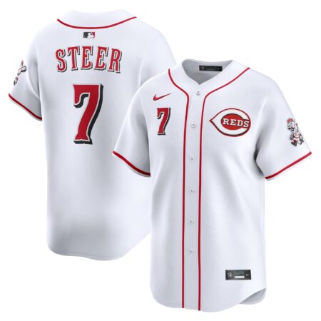 Spencer Steer Cincinnati Reds Alternate Limited Player Jersey - White