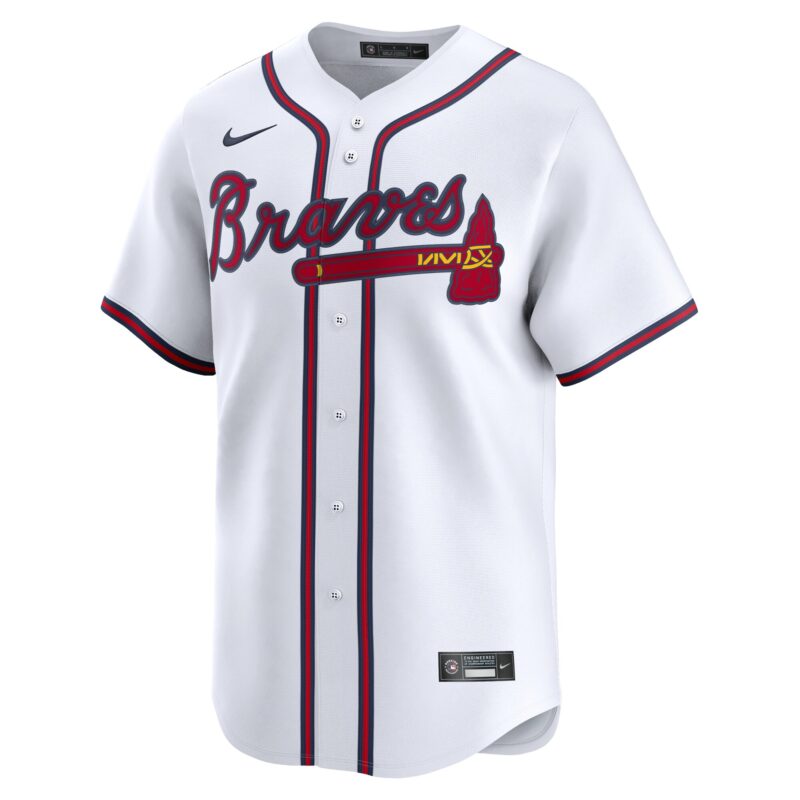 Spencer Strider Atlanta Braves Home Limited Player Jersey - White - Image 2