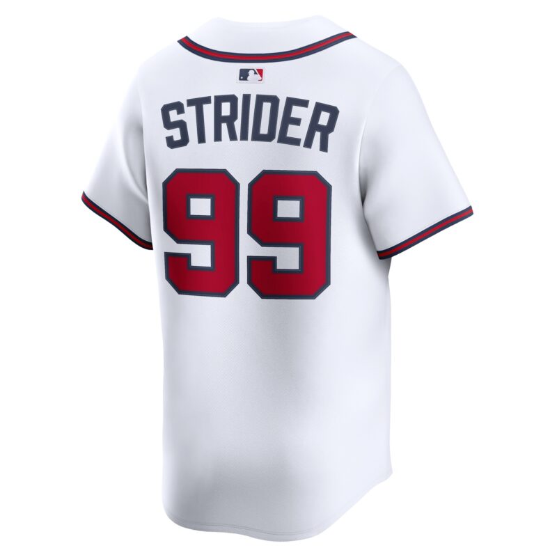 Spencer Strider Atlanta Braves Home Limited Player Jersey - White - Image 3