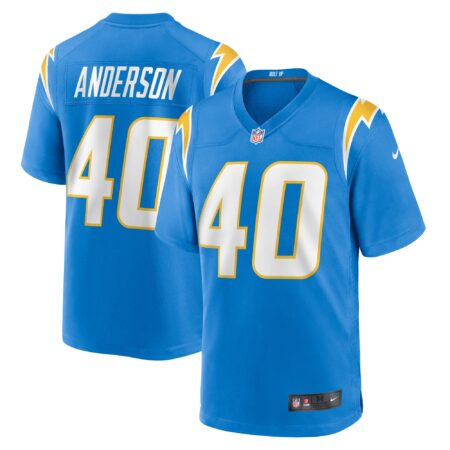 Stephen Anderson Los Angeles Chargers Game Jersey - Powder Blue