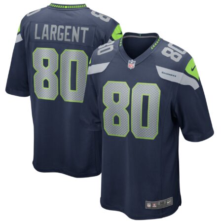 Steve Largent Seattle Seahawks Game Retired Player Jersey - College Navy