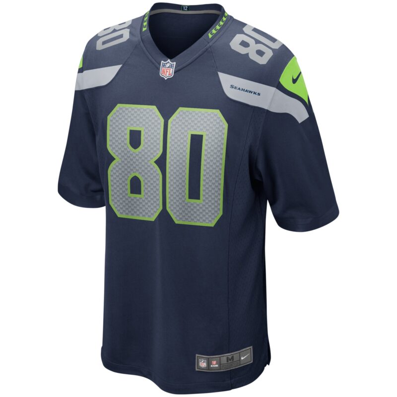 Steve Largent Seattle Seahawks Game Retired Player Jersey - College Navy - Image 2