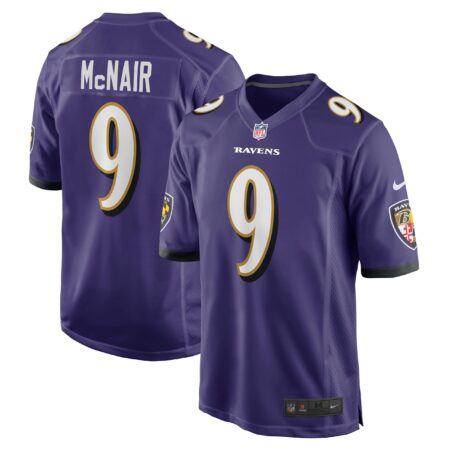 Steve McNair Baltimore Ravens Game Retired Player Jersey - Purple