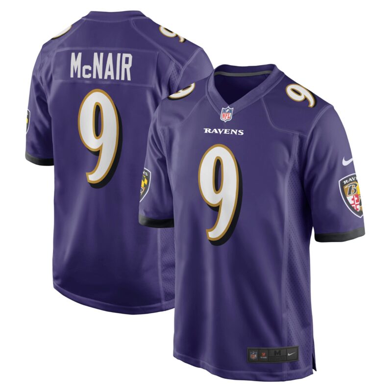 Steve McNair Baltimore Ravens Game Retired Player Jersey - Purple