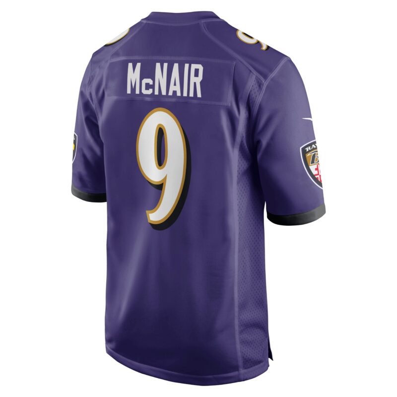 Steve McNair Baltimore Ravens Game Retired Player Jersey - Purple - Image 3