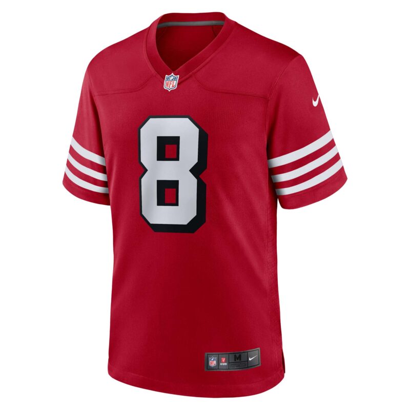 Steve Young San Francisco 49ers Retired Alternate Game Jersey - Scarlet - Image 2