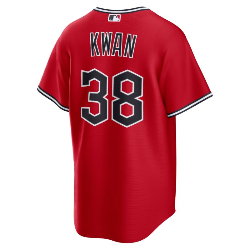 Steven Kwan Cleveland Guardians Alternate 2.0 Player Jersey - Red - Image 3