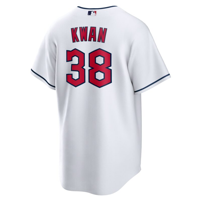 Steven Kwan Cleveland Guardians Home Jersey - White - Image 3