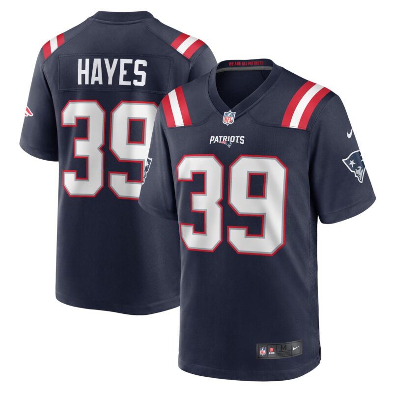 Tae Hayes New England Patriots Home Game Player Jersey - Navy