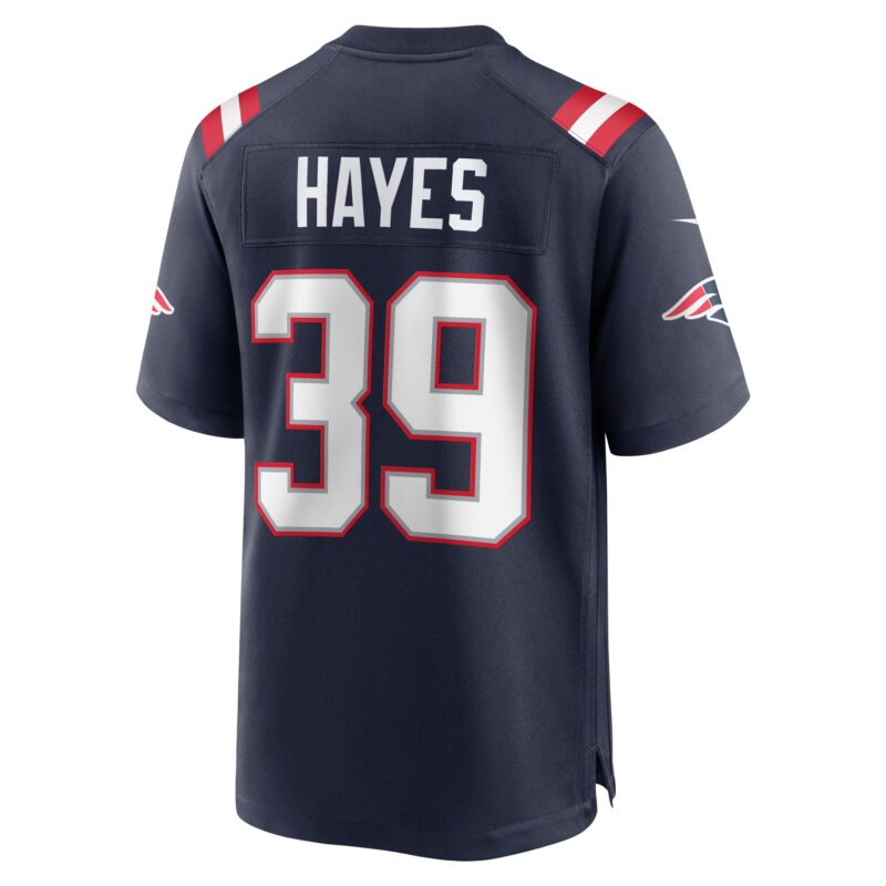 Tae Hayes New England Patriots Home Game Player Jersey - Navy - Image 3