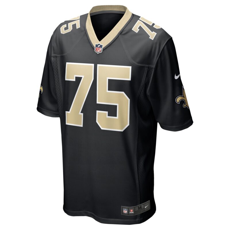 Taliese Fuaga New Orleans Saints Player Game Jersey - Black - Image 2