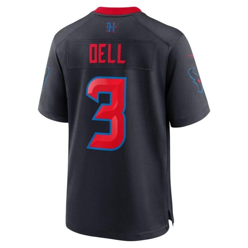 Tank Dell Houston Texans 2nd Alternate Game Jersey - Navy - Image 3