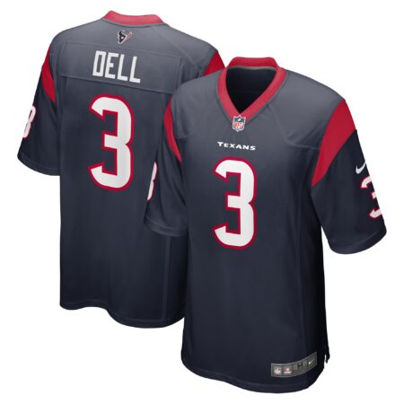Tank Dell Houston Texans Player Game Jersey - Navy