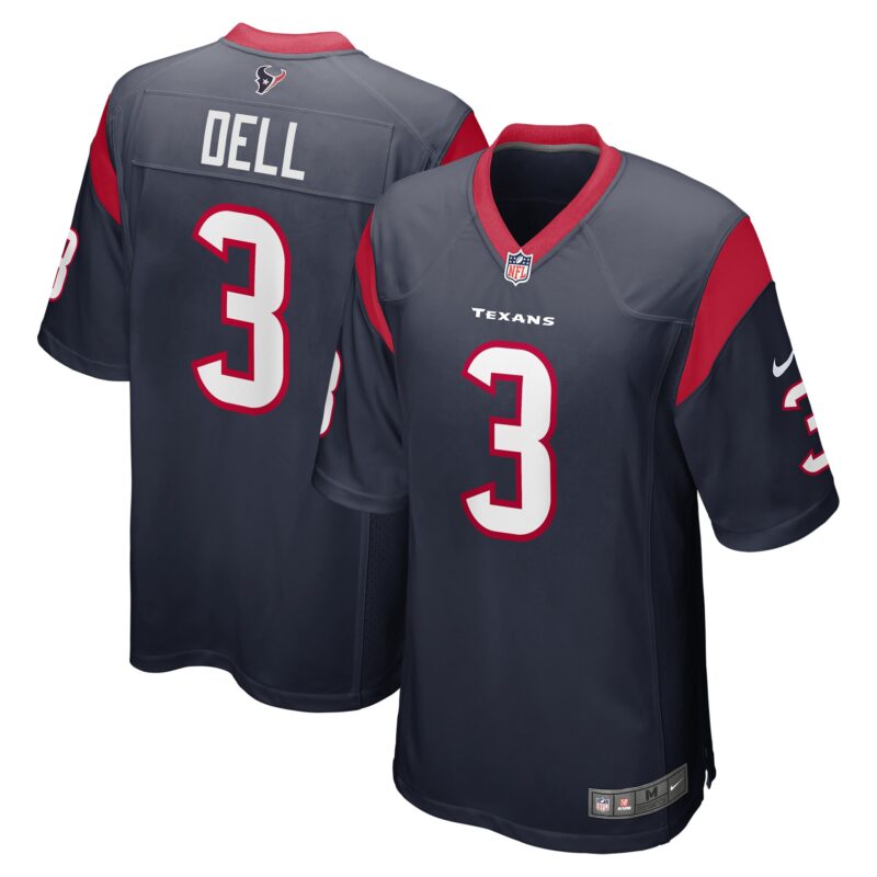 Tank Dell Houston Texans Player Game Jersey - Navy
