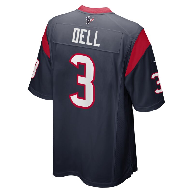 Tank Dell Houston Texans Player Game Jersey - Navy - Image 3