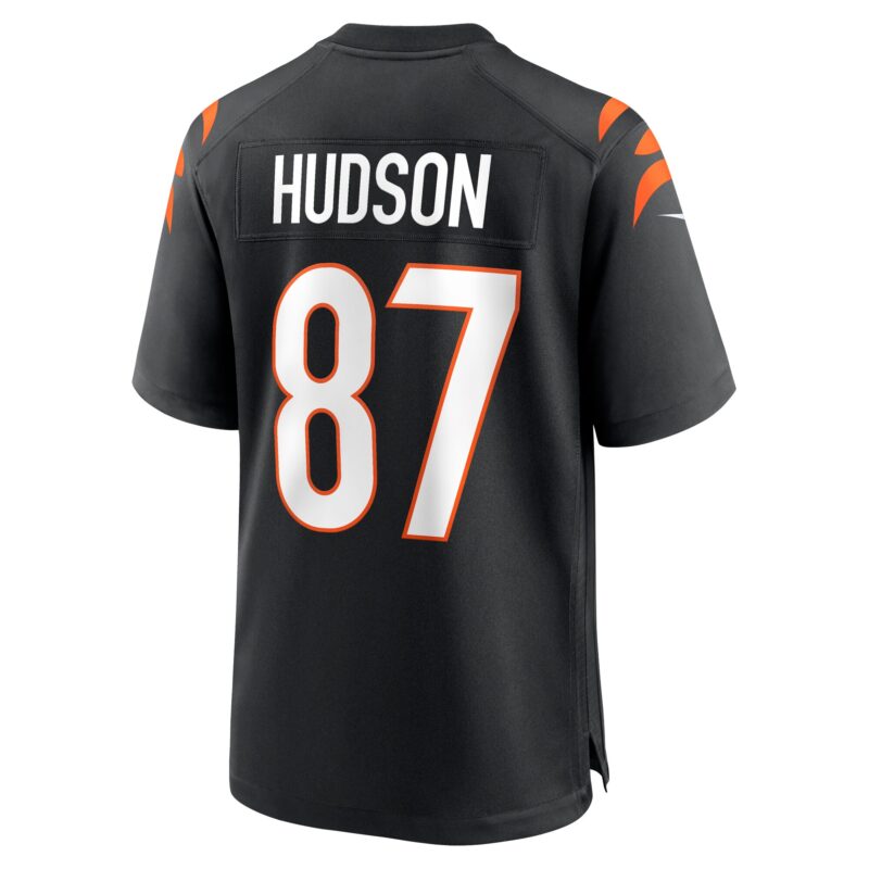 Tanner Hudson Cincinnati Bengals Home Game Player Jersey - Black - Image 3