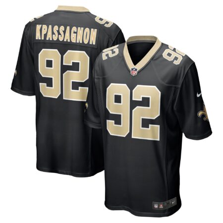 Tanoh Kpassagnon New Orleans Saints Game Player Jersey - Black