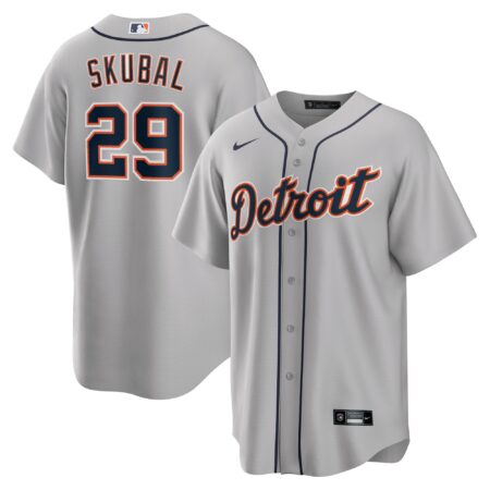 Tarik Skubal Detroit Tigers Road Jersey - Gray