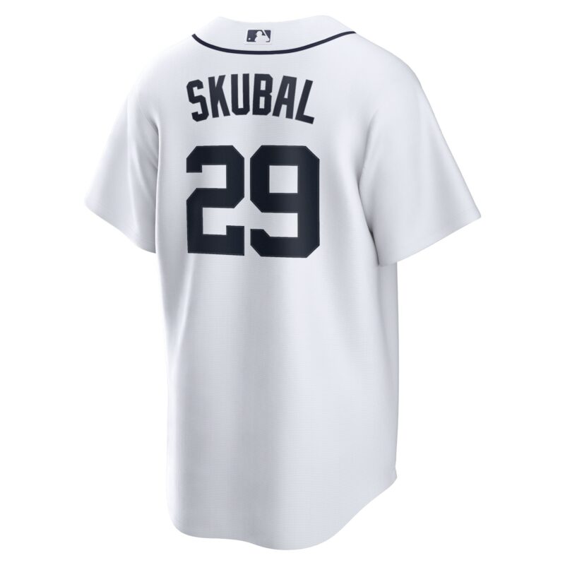 Tarik Skubal Detroit Tigers Home Jersey - White - Image 3