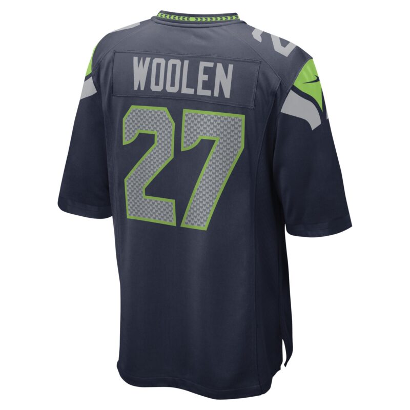 Tariq Woolen Seattle Seahawks Game Player Jersey - College Navy - Image 3