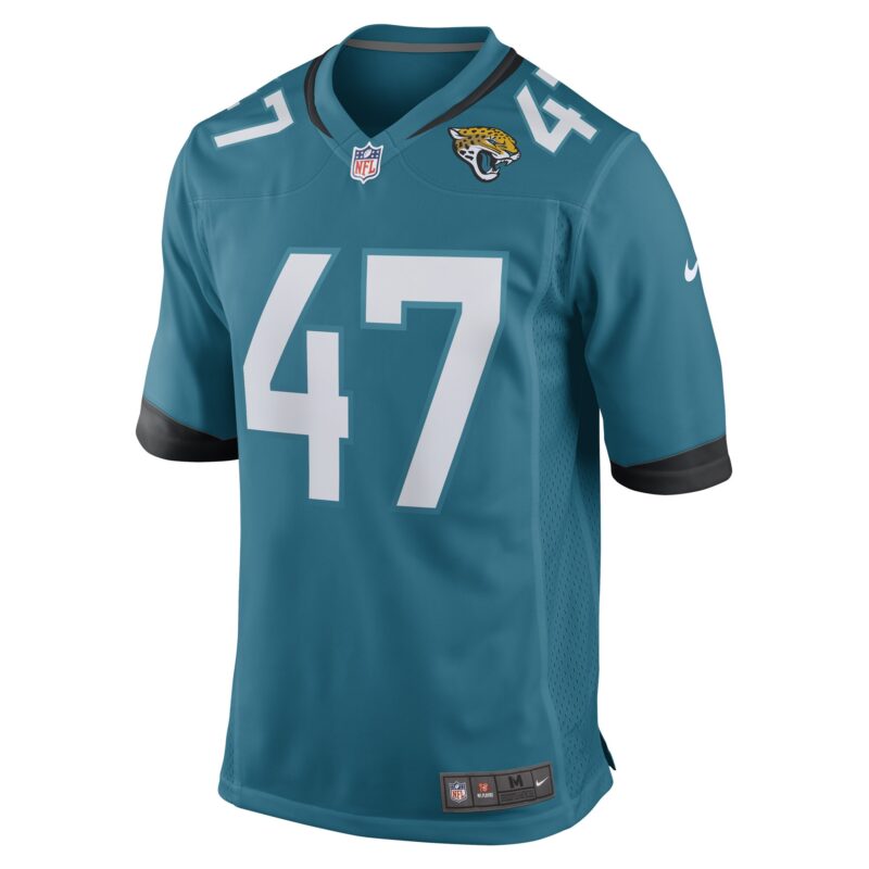 De'Shaan Dixon Jacksonville Jaguars Team Game Player Jersey - Teal - Image 2