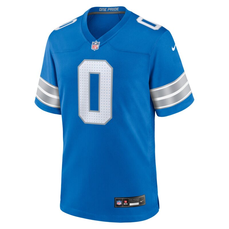 Terrion Arnold Detroit Lions Player Game Jersey - Blue - Image 2