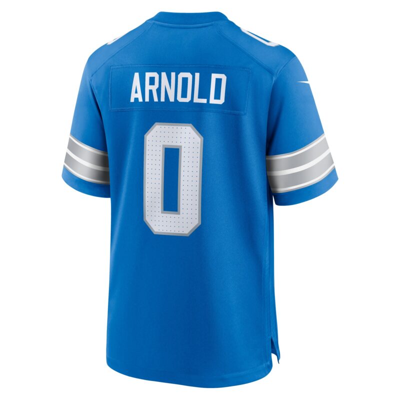 Terrion Arnold Detroit Lions Player Game Jersey - Blue - Image 3