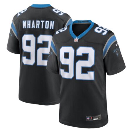 Tershawn Wharton Carolina Panthers Team Game Jersey - Black