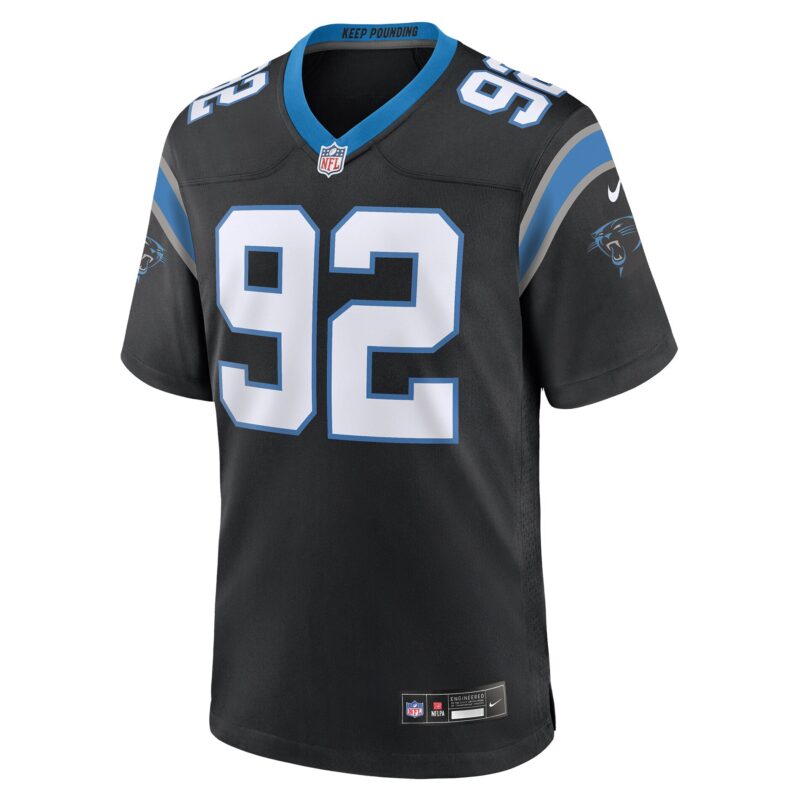 Tershawn Wharton Carolina Panthers Team Game Jersey - Black - Image 2