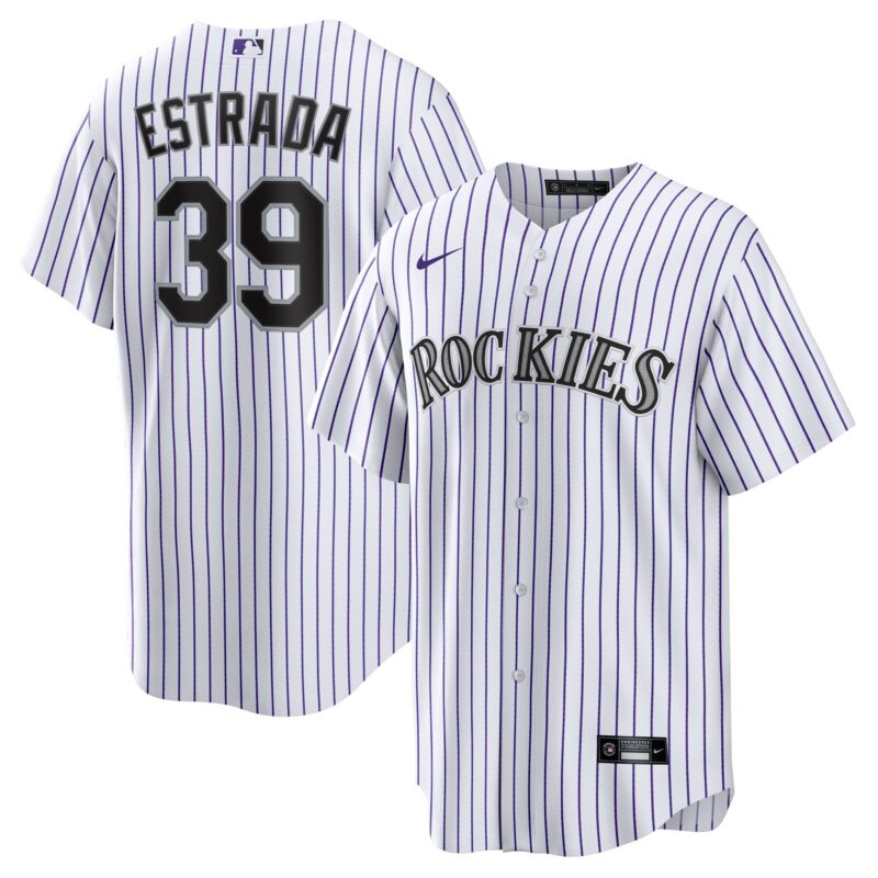 Thairo Estrada Colorado Rockies Home Jersey - White