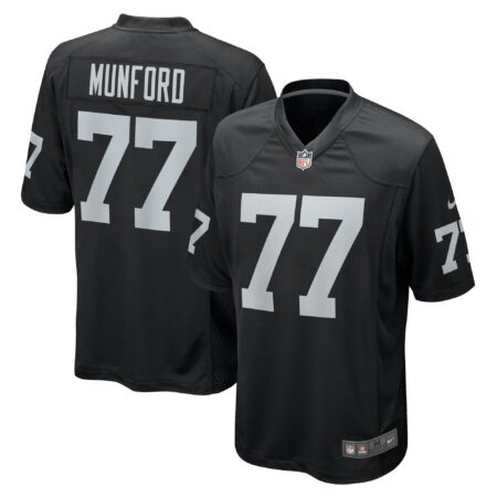 Thayer Munford Jr. Las Vegas Raiders Team Game Jersey - Black