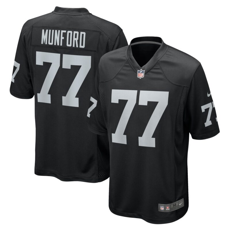 Thayer Munford Jr. Las Vegas Raiders Team Game Jersey - Black
