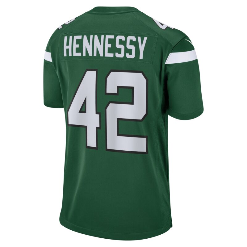 Thomas Hennessy New York Jets Game Jersey - Gotham Green - Image 3