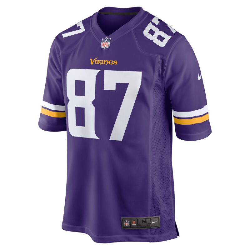 T.J. Hockenson Minnesota Vikings Game Player Jersey - Purple - Image 2